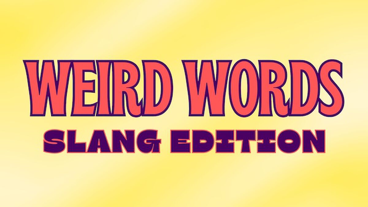 Weird Words Slang Edition image number null